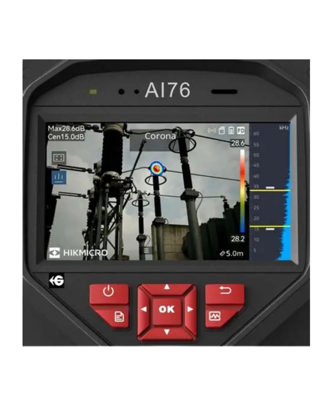 HIKMICRO AI76 - Cámara de Imagen Acústica para Detección de Fugas y Descargas Parciales - Imagen 3